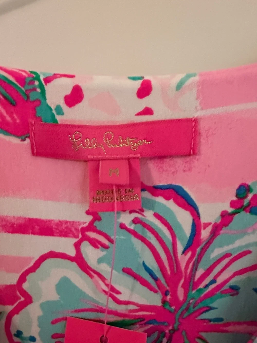 Lilly Pulitzer Breanna Floral Pink Maxi Dress with Green & Yellow Accents - Picture 4 of 5